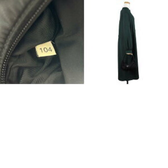 Prada Nylon Canvas Handbag Black Hobo Shoulder Bag - Picture 10 of 11